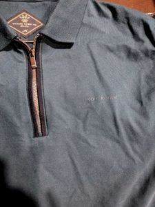 Brand New Rare Rabbit Mens Zip Up Polo