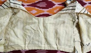 Elegant Striped Art Silk Blouse