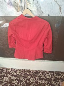 Chic Red Blazer
