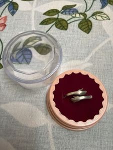 Silver Elegant Ring with Mark in Presentation Box