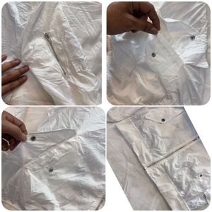 ZARA Men's White Bomber Jacket