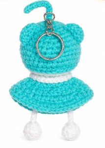 Cute Crocheted Doll Keychain