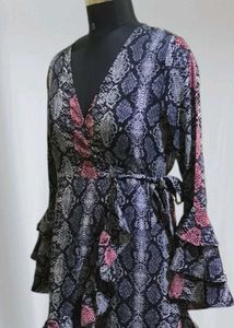 Animals Print Shrug Styles Dress 💕