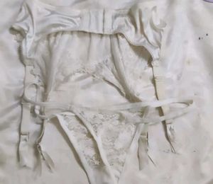 Victorias Secret White Lace Lingerie Set