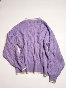 Lilac V-Neck Sweater