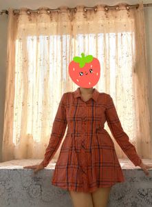 Pink Plaid Long Sleeve Shirt
