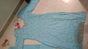Blue Sharara Suit Set | Anarkali Kurti +