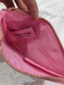 Roberto Cavalli Sparkly Pink Pouch