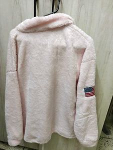 Cozy Pink "USA" Fleece Pullover