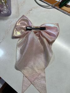 Pink Bow Hair Clip