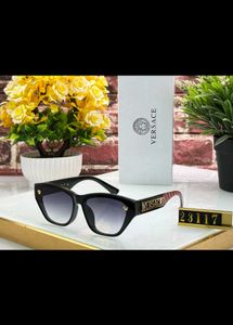 Versace Black Cat-Eye Sunglasses