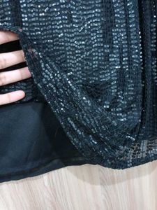 sequin Black Sleeveless Top new