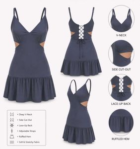 Deep V Cut-Out Dress (S) 💫