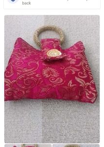 Brand New Pink Brocade Mini Bag