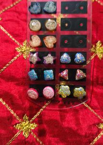 Assorted Stud Earrings Set
