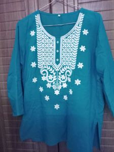 Cotton Short Kurti Set