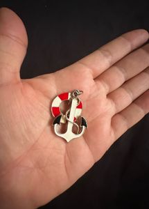 Nautical Anchor &amp; Life Ring Pendant