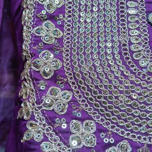 Unstitched Chanderi Silk Suit