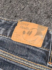 Official Disney Mickey Mouse Embroidered Jeans