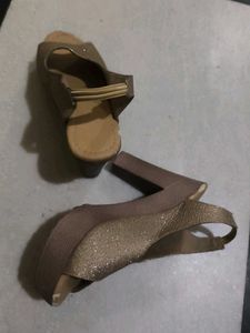 Sparkly Wedge Sandals
