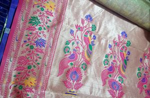 🆕️ Banarasi Bamboo Silk Paithani Saree