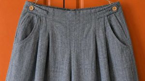 Chic Blue Gaucho/ Culottes Pants