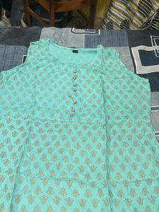 Straight Cut Kurta - Mint Shade