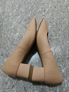 Marks &amp; Spencers nude block heels