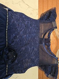 🆕 Navy Blue Frock (Birthday Dress)
