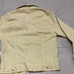 Light Yellow Denim Jacket