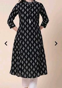 Black Printed Night Suit