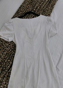 White Satin Wrap Dress