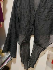 Chic Crinkle Tie-Front Blouse
