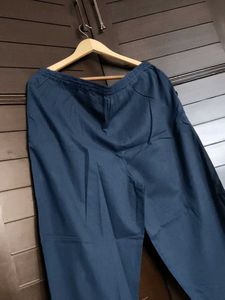 Fabindia Blue Cotton Palazzo Pants