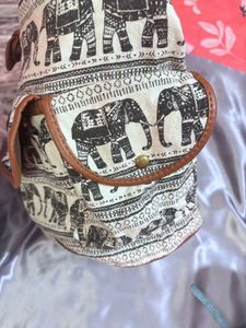 Boho Elephant Print Backpack