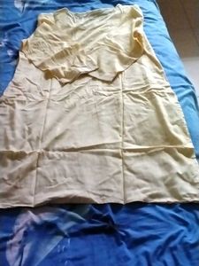 Sparkling Sequin light yellow kurti