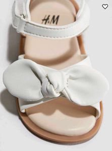 Cute White Bow Sandals