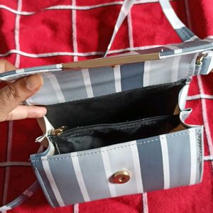 Striped Crossbody Bag