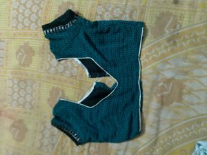 Stylish Teal Embroidered Blouse