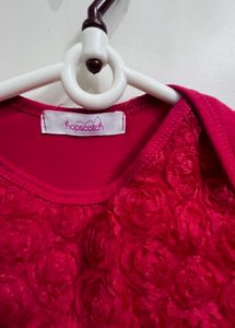 Baby Girl Red Tutu Bodysuit