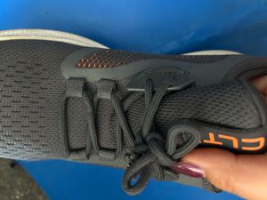Men's Black &amp; Orange Sports Shoes