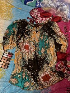 Bohemian Print Kurta Top