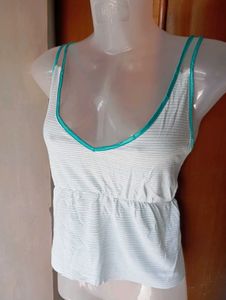 Striped Peplum Camisole Top