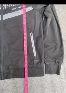 Black Graphic Print Jacket