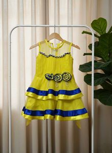 Yellow & Blue Dress
