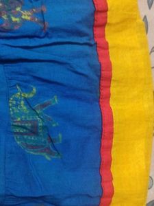 Bohemian Blue Printed Ethnic Skirt for baby girls