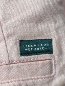 Linen Club Light Pink Chino Shorts