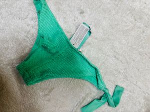Teal Textured Bikini Bottom