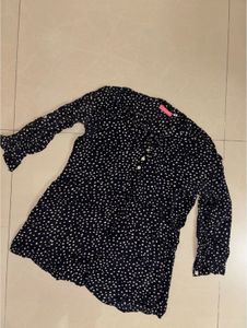 Black & White Polka Dot Top