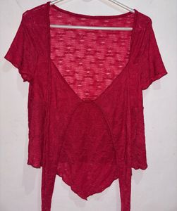 SAVANA Front Bow Sash Versatile Top